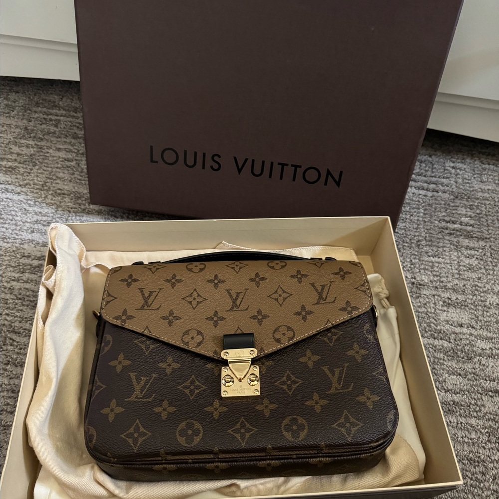 Louis Vuitton Brown and Tan Monogram Satchel
